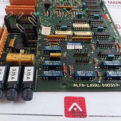 Alfa-Laval 550557-80 Saab Purifier Printed Circuit Board 94V-0 MK 8592140-012 L