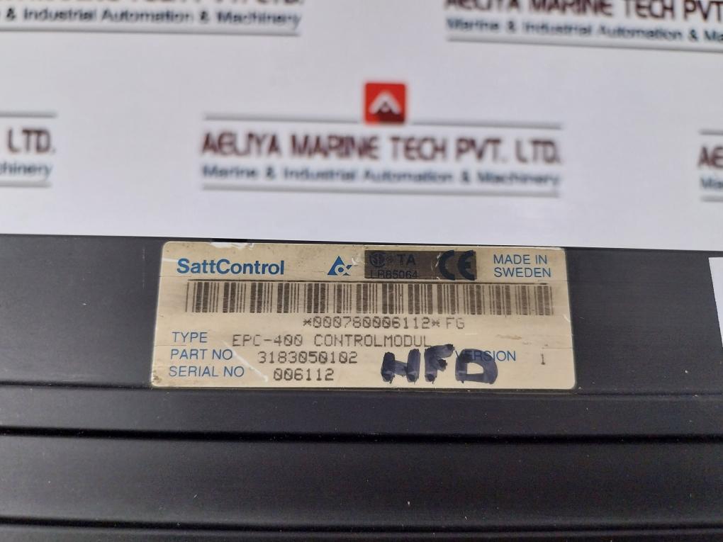 Alfa-Laval EPC-400 Control Module 3183050102 Version: 1