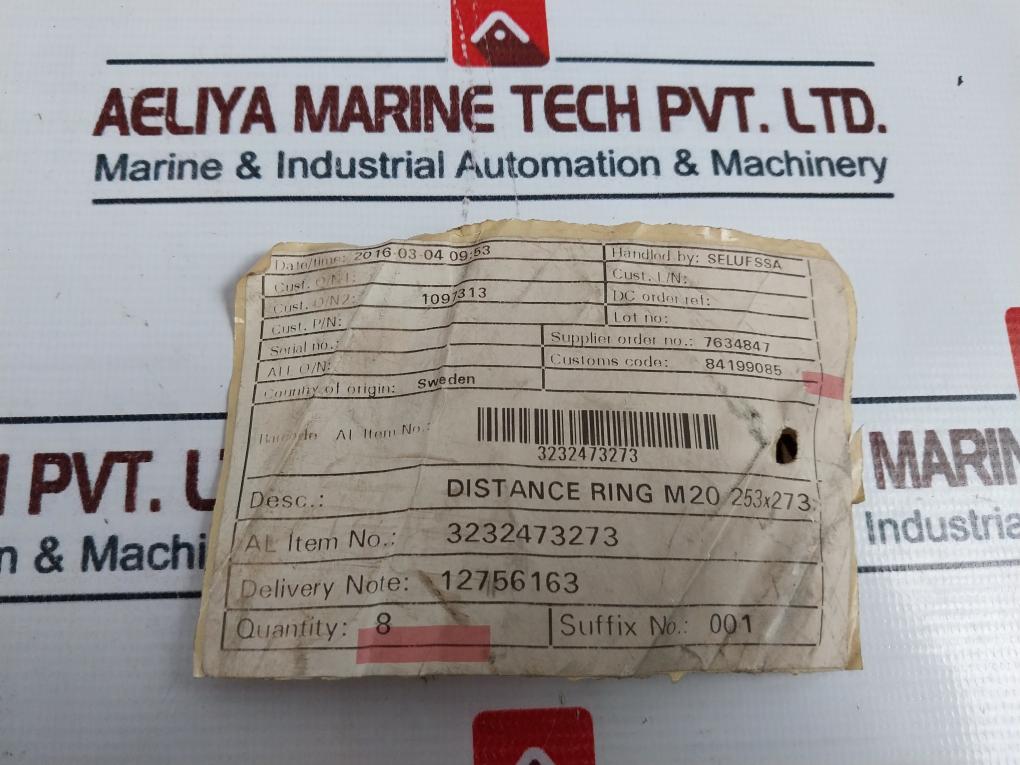 Alfa Laval 32324-7327-3 Distance Ring 723.41.09.005, M20