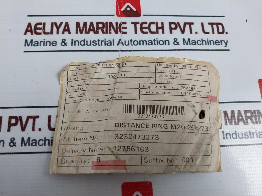 Alfa Laval 32324-7327-3 Distance Ring 723.41.09.005, M20
