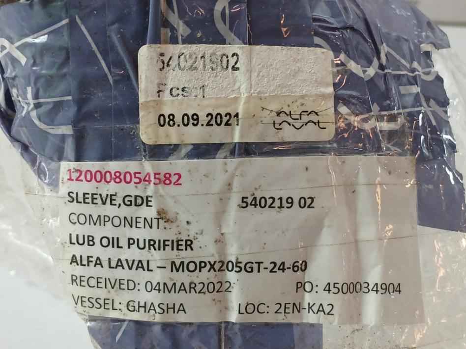 Alfa Laval 540219 02 Guide Sleeve