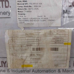 Alfa Laval 7144000 Seal Ring