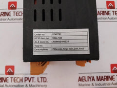 Alfa Laval 93al140 Pid Controller 1inp, 1bin, 2rel, 1ma