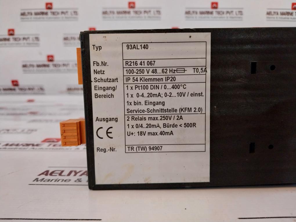 Alfa Laval 93al140 Pid Controller 1inp, 1bin, 2rel, 1ma