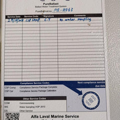 Alfa Laval Ballast Water Treatment System 9042378 01 Pureballast 3.1