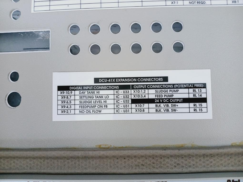Alfa Laval Dcu-41X Discharge Control Unit Self Cleaning Ver 5.1 24Vdc