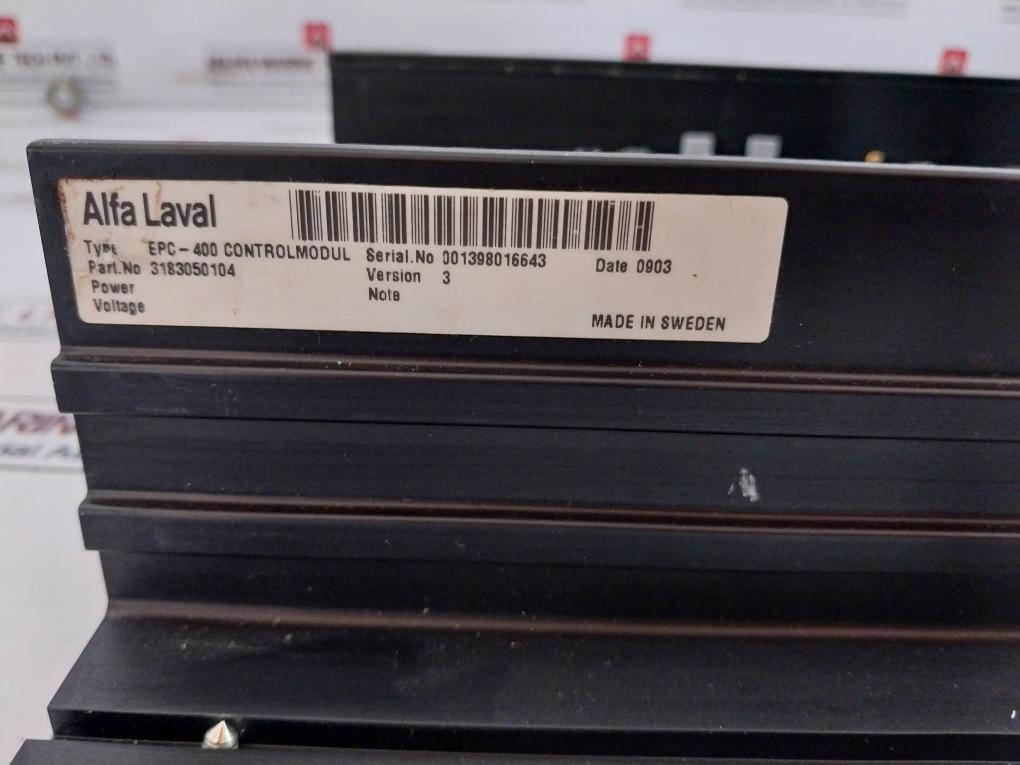 Alfa Laval Epc-400 Control Module 050078013996