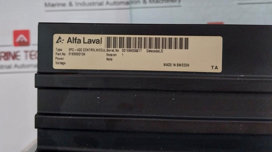 Alfa Laval Epc-400 Control Module 240V Ac 0.05-16A Ver-1