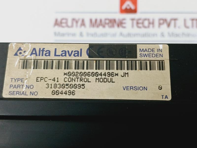 Alfa Laval Epc-41 Control Module 3183050095, Version 0