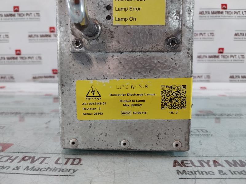 Alfa Laval Lps M 3-6 Ballast For Discharge Lamps Power Supply 440v 50/60hz