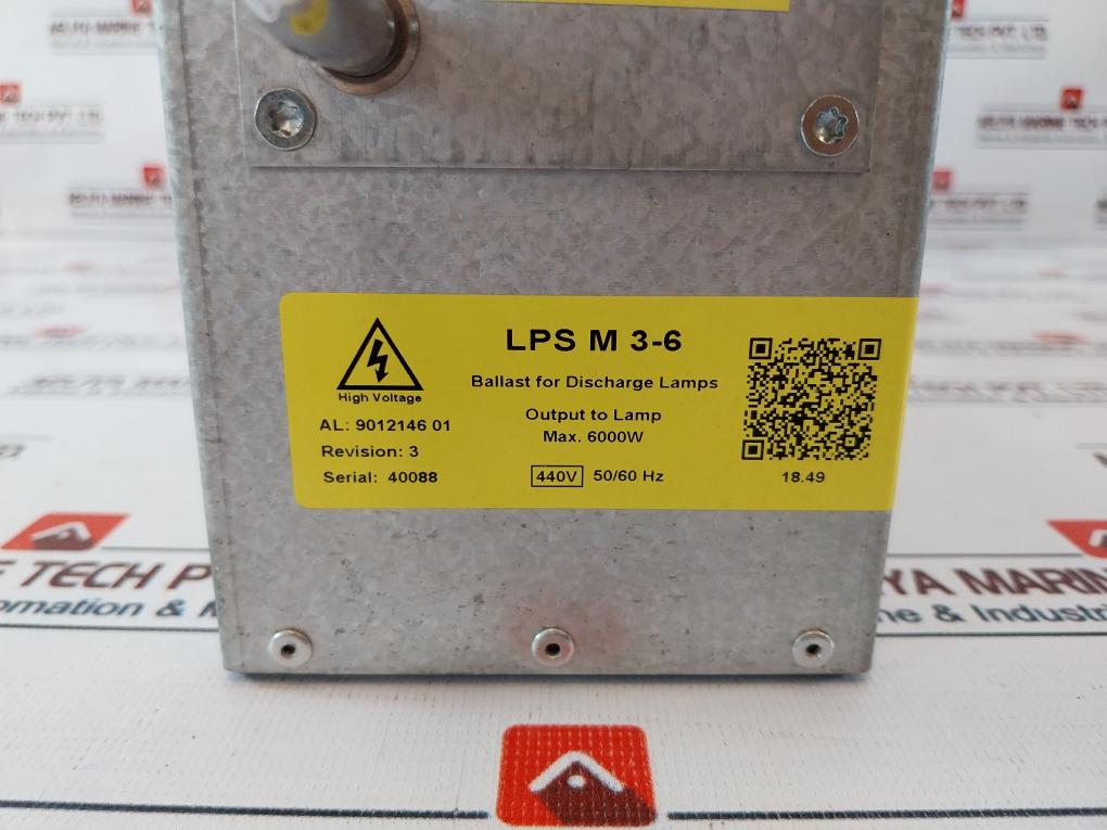 Alfa Laval Lps M 3-6 Lamp Power Supply 440V