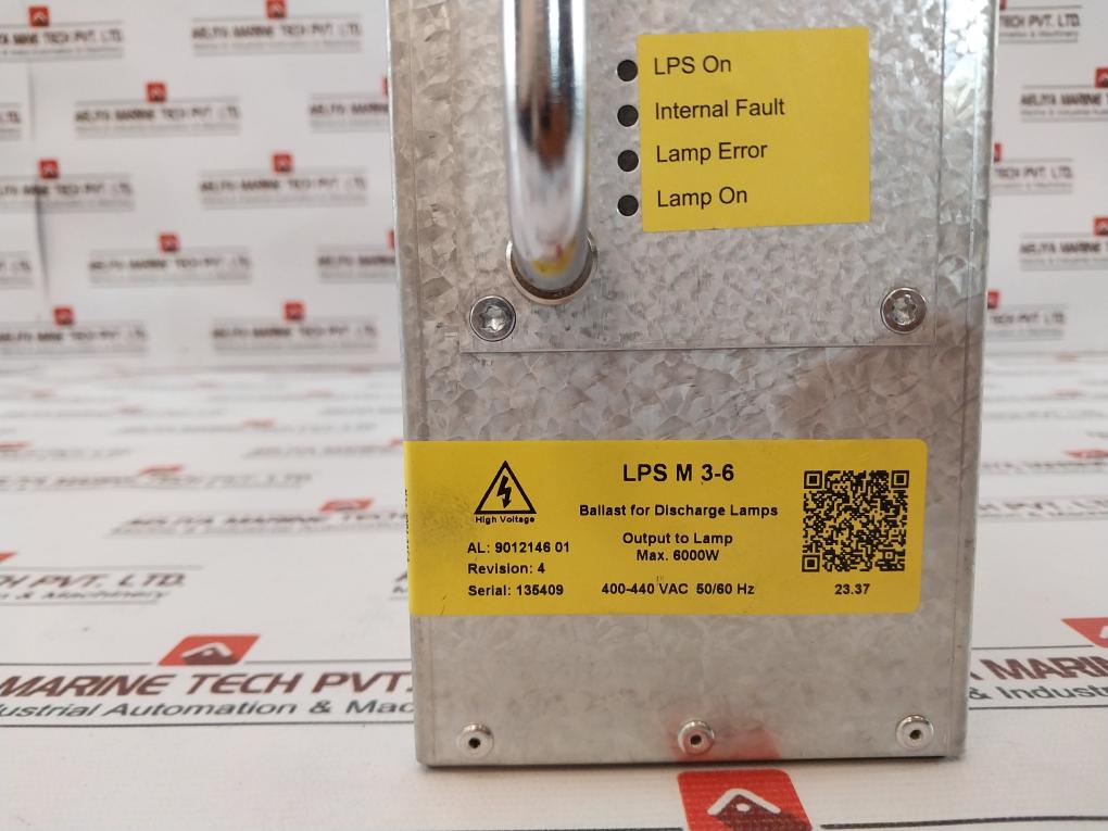 Alfa Laval LPS M 3-6 Lamp Power Supply 9012146 01 Rev 4