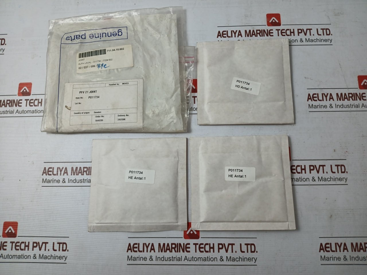 Alfa Laval P011734 Flat Gasket Movex Pfv 21 Joint