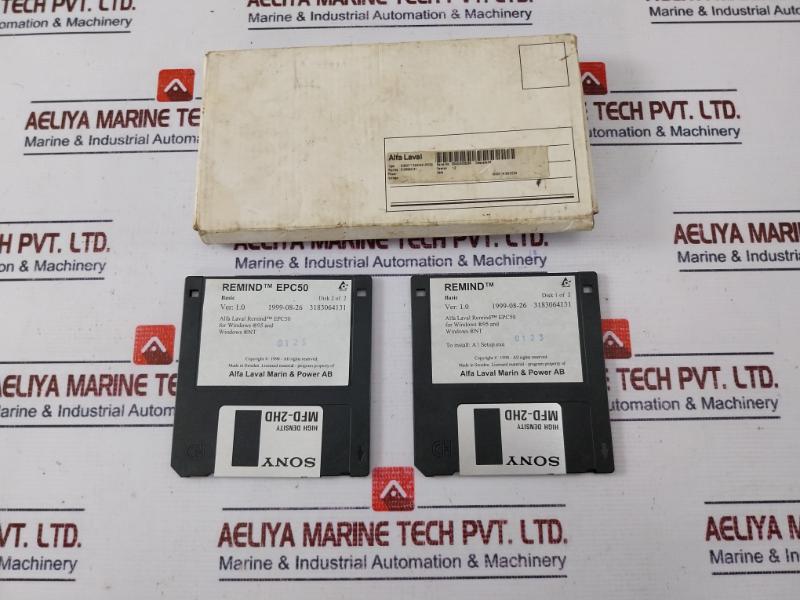 Alfa Laval Remind Epc 50 Remote Control Software In Sony Mfd-2hd Floppy Disk
