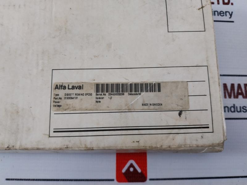Alfa Laval Remind Epc 50 Remote Control Software In Sony Mfd-2hd Floppy Disk