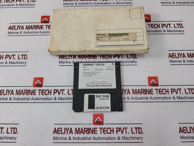 Alfa Laval Remind Epc 50 Remote Control Software In Sony Mfd-2hd Floppy Disk