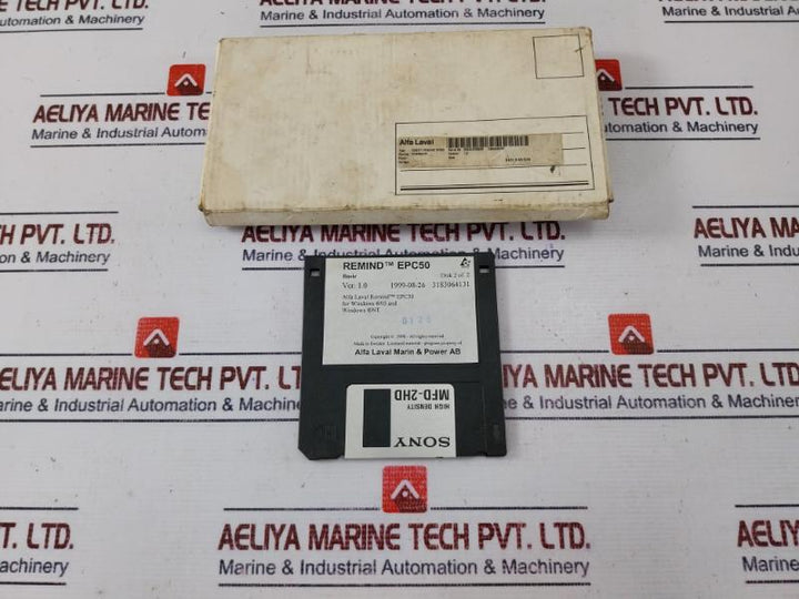 Alfa Laval Remind Epc 50 Remote Control Software In Sony Mfd-2hd Floppy Disk