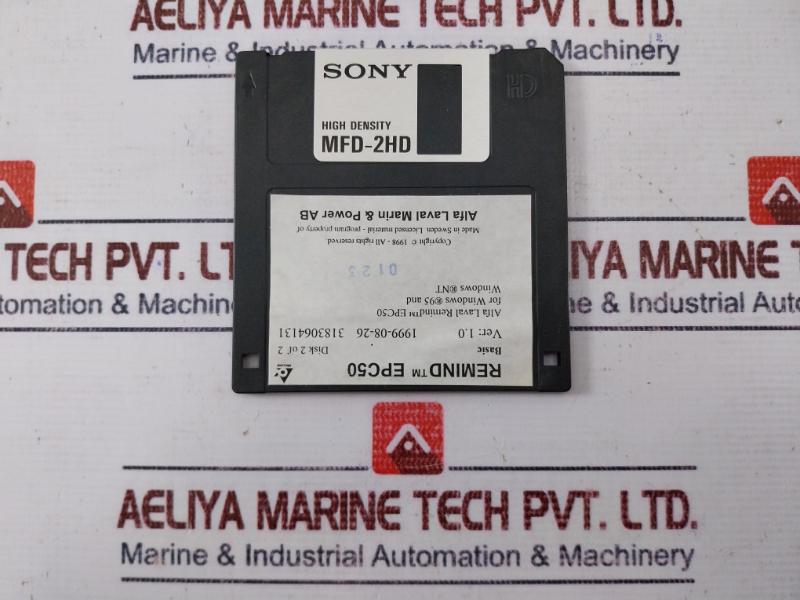 Alfa Laval Remind Epc 50 Remote Control Software In Sony Mfd-2hd Floppy Disk