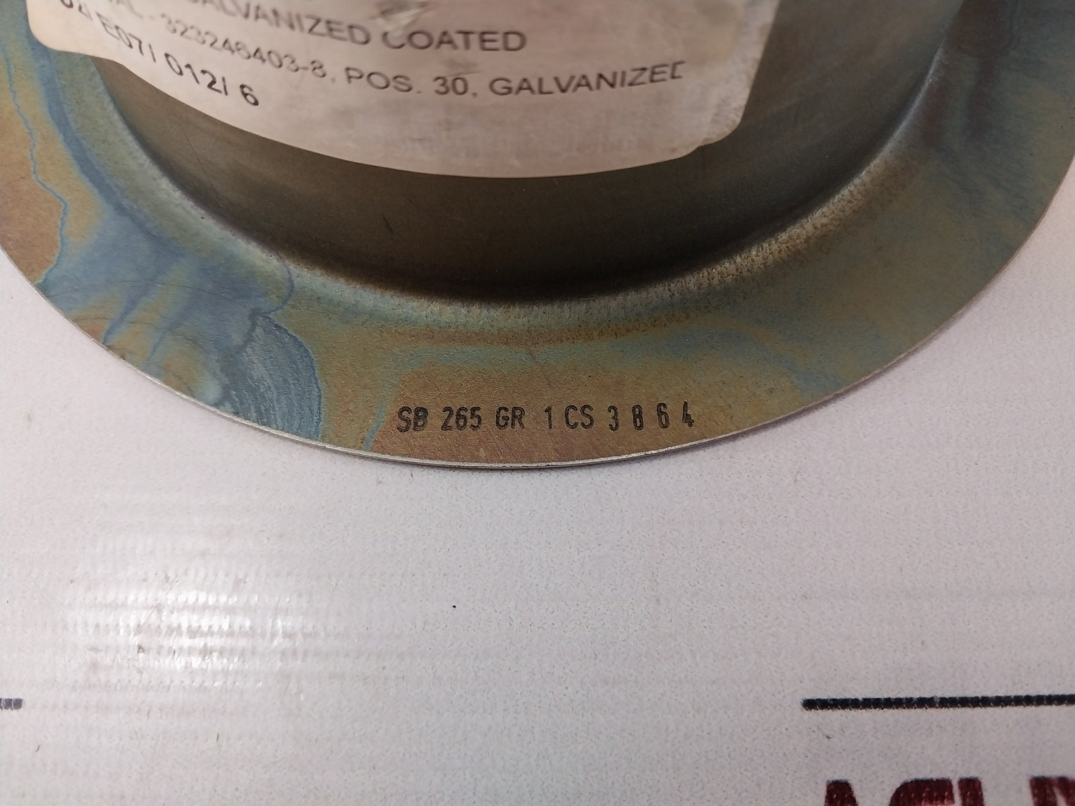 Alfa Laval 323246403-8 Sheet Lining Sb 265 Gr 1 Cs 3864