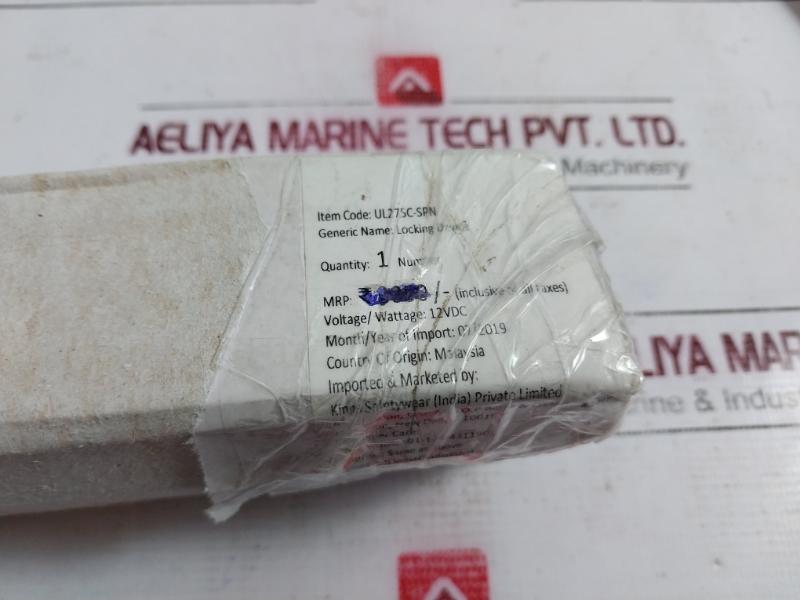 Algatec Ul275c-spn Cost Efficient Electromagnetic Lock 600lbs Voltage: 12vdc