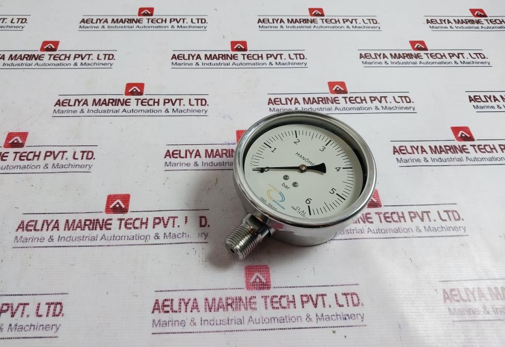 Alianca Offshore Nbr 14105-1 Manometer Pressure Gauge 0-6 Bar