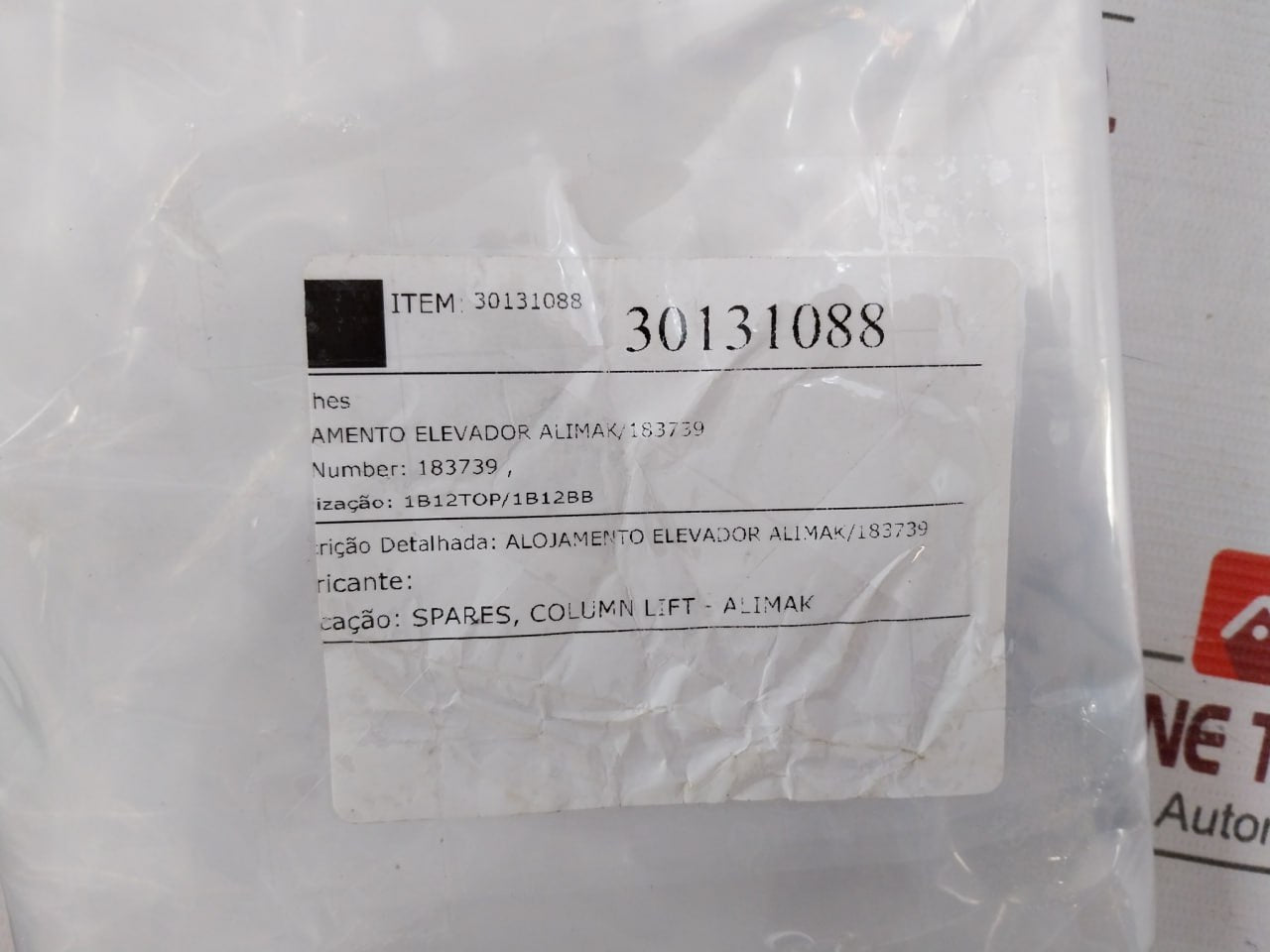 Alimak 183739 Elevator Accommodation Housing Column Lift Spare 240600