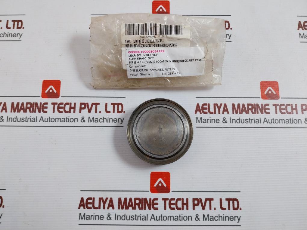 Alkh-kha0015837 Lid For Do Line Relief Valve