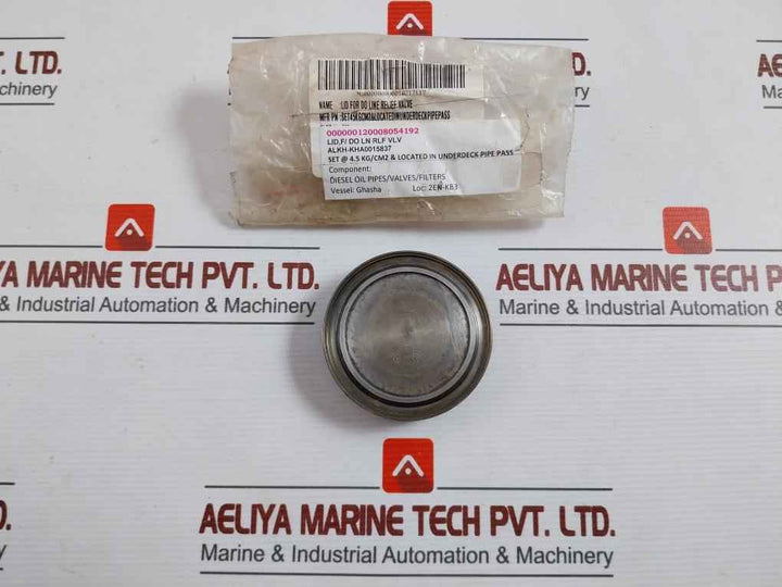 Alkh-kha0015837 Lid For Do Line Relief Valve