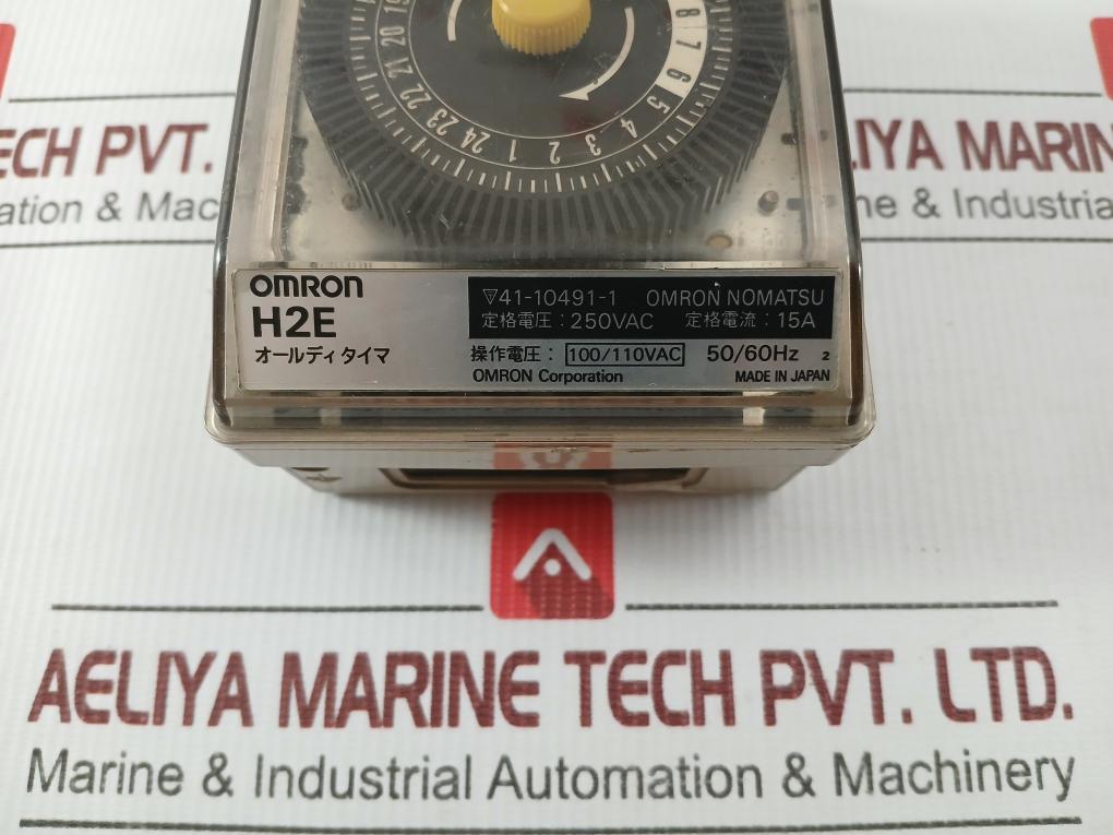 All Day Timer Switch 50/60 Hz 100/110 Vac 15A Omron H2E