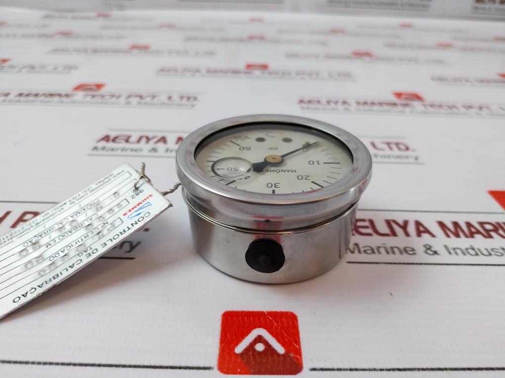 Allanca Comercial Nbr 14105-1 Manometro/Gauge 0-60 Psi Cl.A