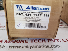 Allanson 655 Ignition Transformer 120V 60Hz 250Va