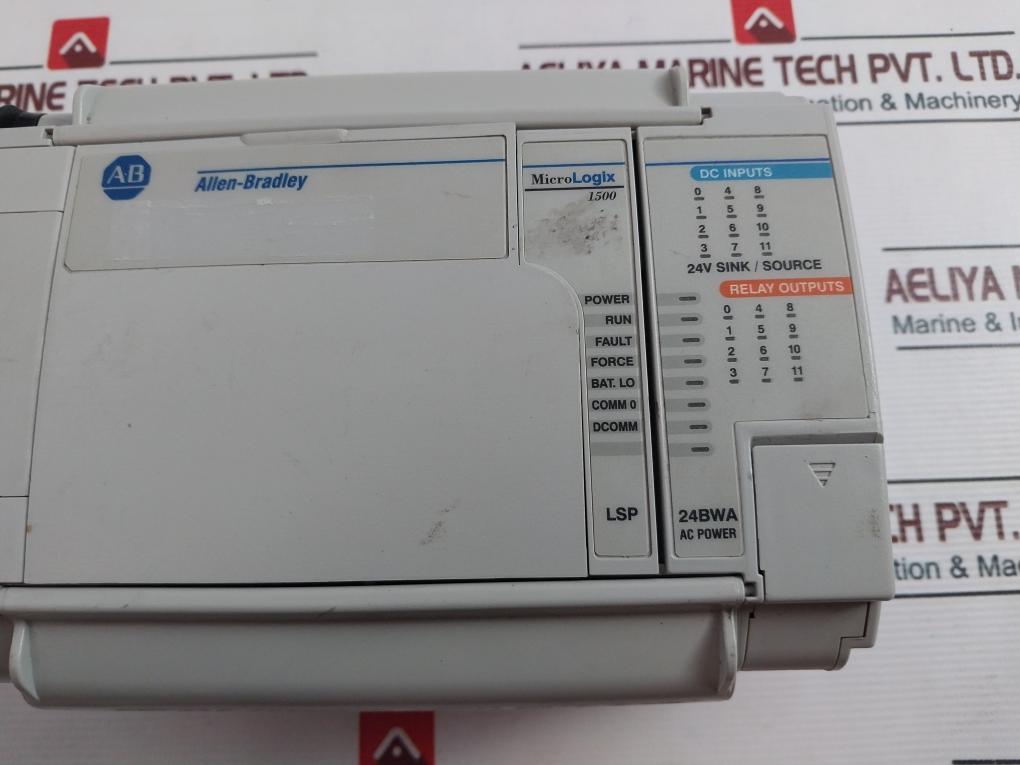 Allen-Bradley 1764-24Bwa Micrologix 1500 Ac Power Base Unit 1764-Mm1Rtc Rev A