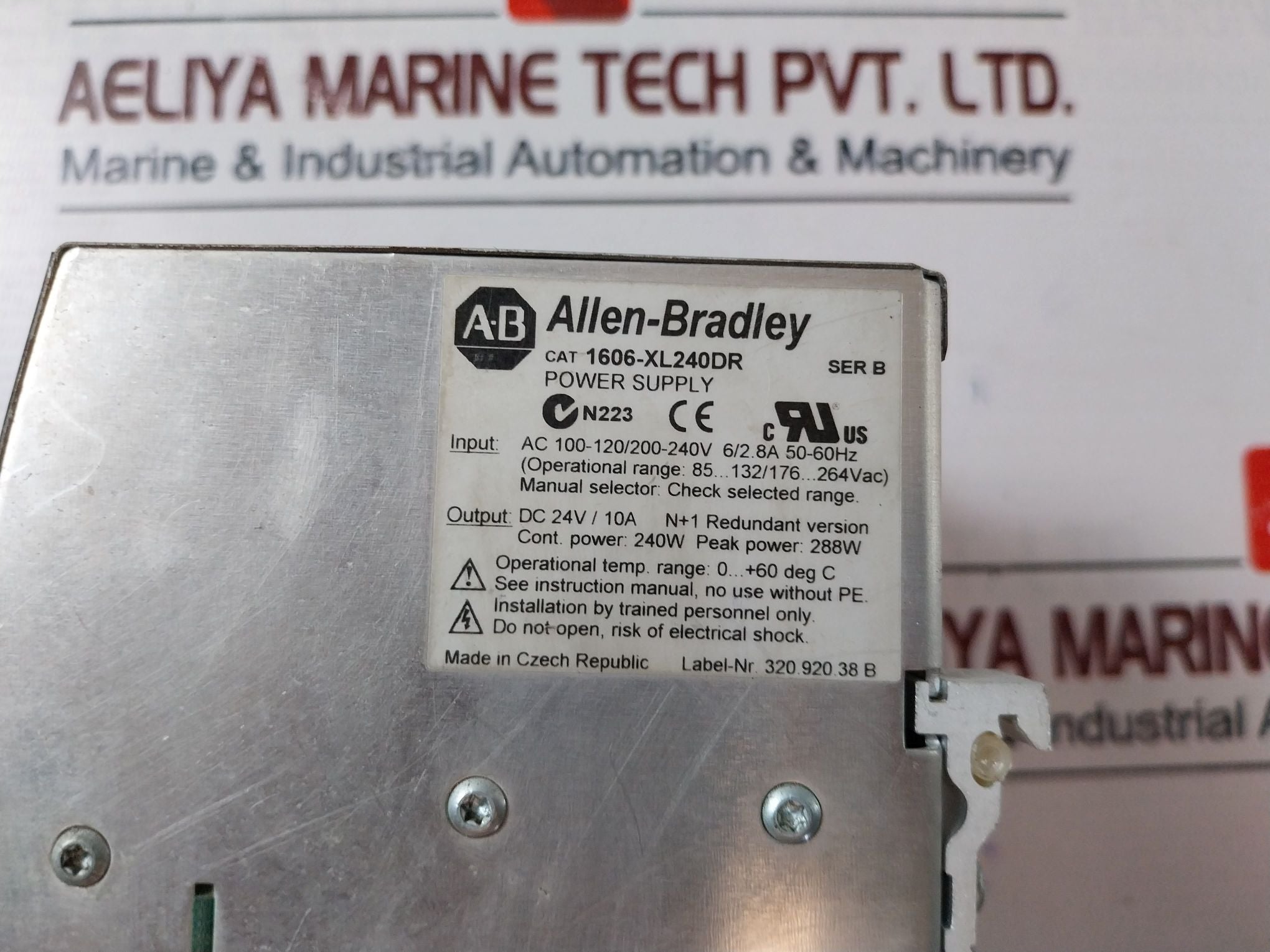 Allen-Bradley 1606-XL240DR Redundant Power Supply 6/2.8A 50-60Hz