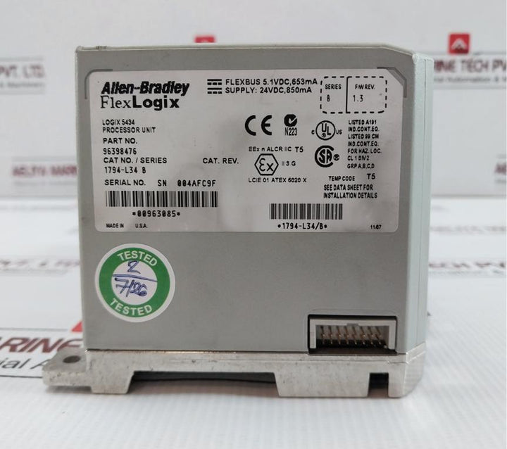 Allen-bradley-96398476-24Vdc-850Ma-Plc-Processor-Unit-1794-l34-208786-10
