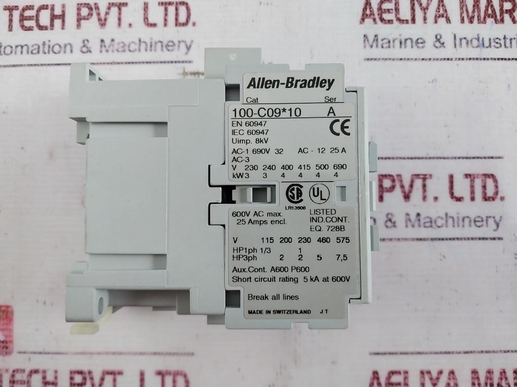 Allen-bradley 100-c09*10 Contactor 230V 50/60Hz 25A