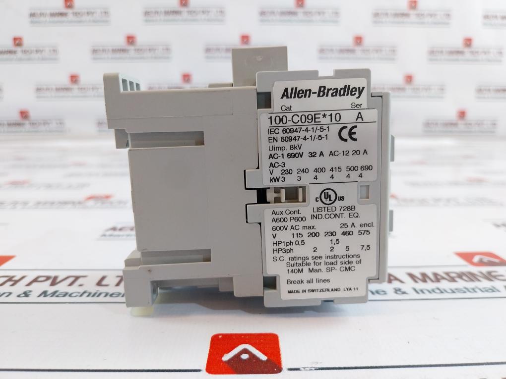 Allen-bradley 100-c09E*10 Iec 9 A Contactor