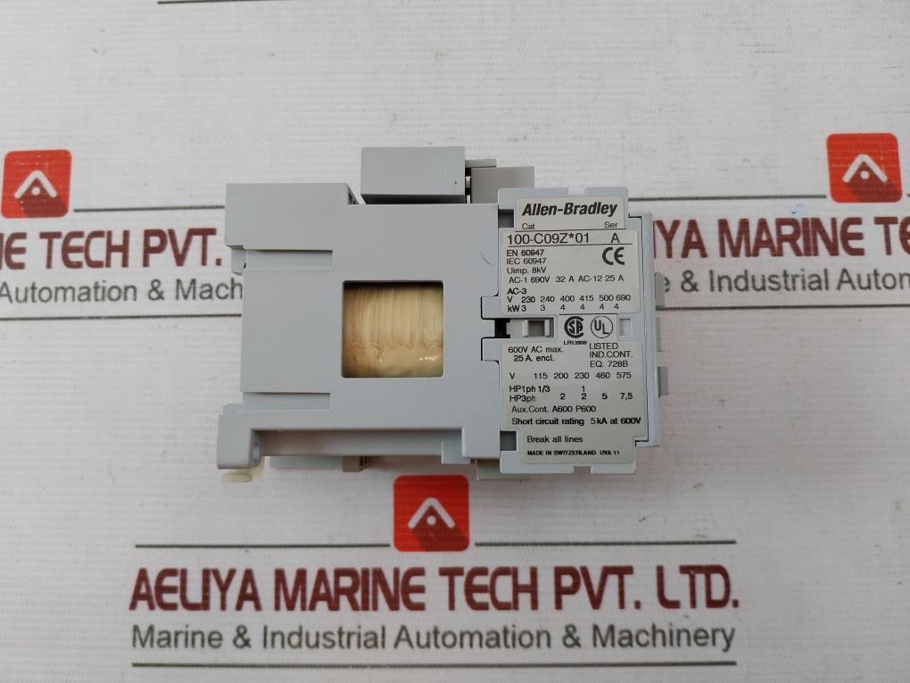 Allen-bradley 100-c09Z*01 Contactor Ser A En/Iec 60947 600V Ac 25A
