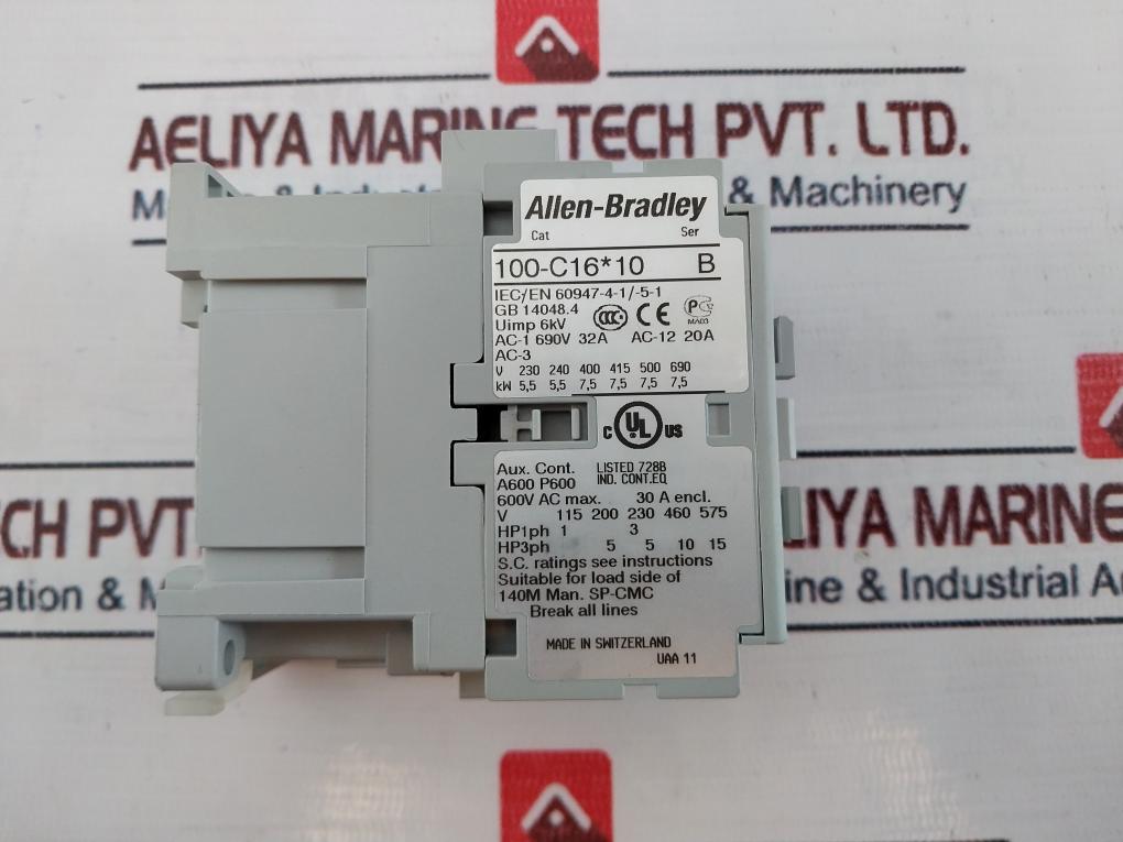 Allen-bradley 100-c16*10 Contactor 70323701 24V 50/60 Hz