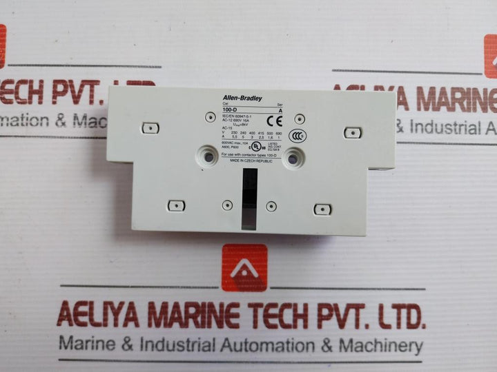 Allen-bradley Auxiliary Contact Block 100-d
