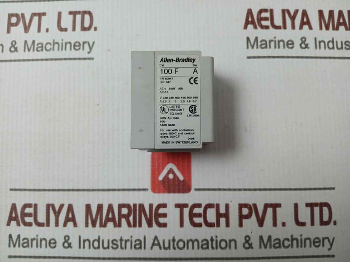 Allen-bradley 100-f Auxiliary Contact Block