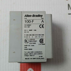 Allen-bradley 100-f Auxiliary Contact Block
