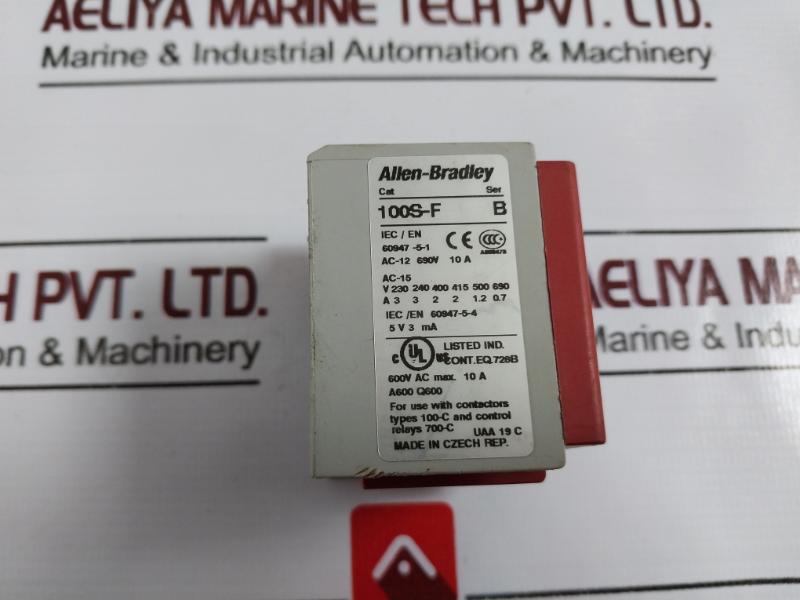 Allen-bradley 100s-f Guard Master Safety Contactor 600v Ac 10a