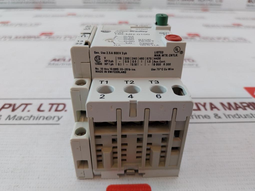 Allen-bradley 140-mn-0100 Manual Motor Starter Ac-1 660V 10A A 600 Q 600