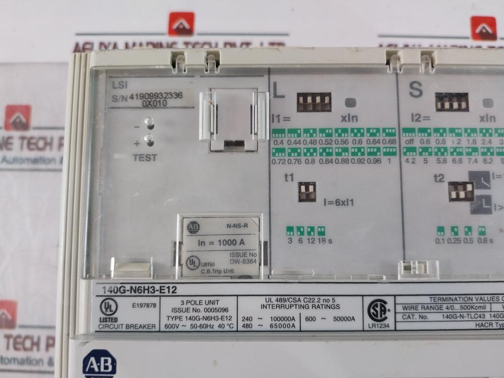 Allen-bradley 140G-n6H3-e12 Circuit Breaker 140G-n-tlc43 140G-n-tla43