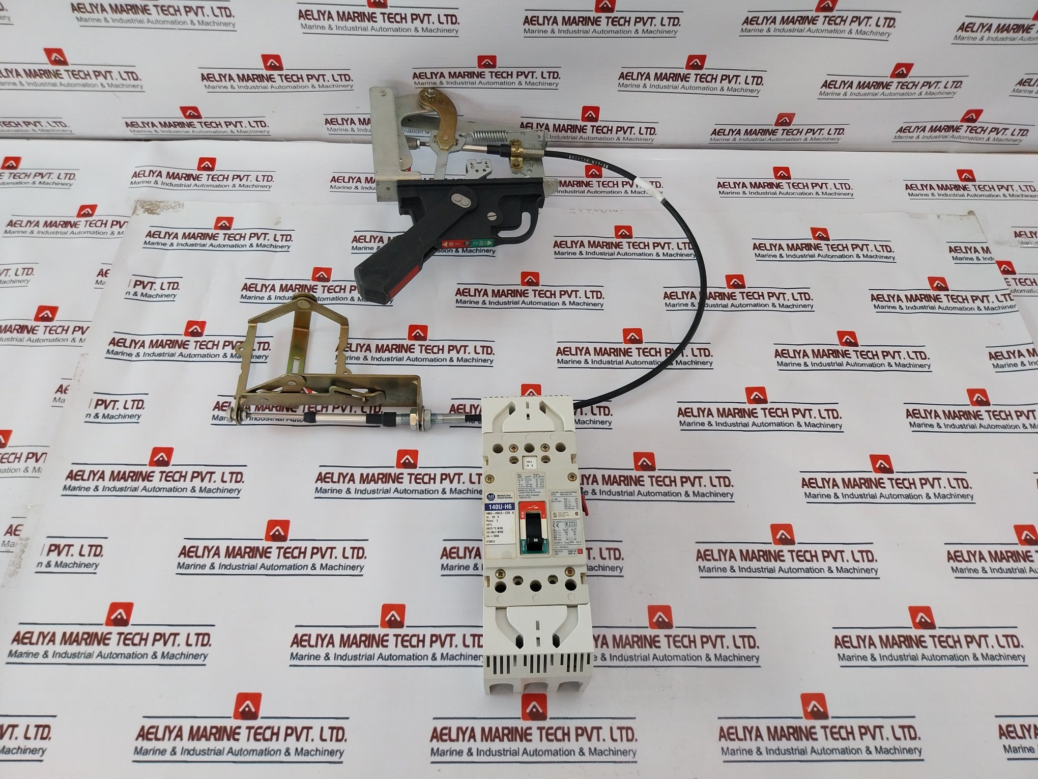 Allen-bradley 140U-h6C3-c20 A Molded Case Circuit Breaker Set, Cat 140U-h-ea1