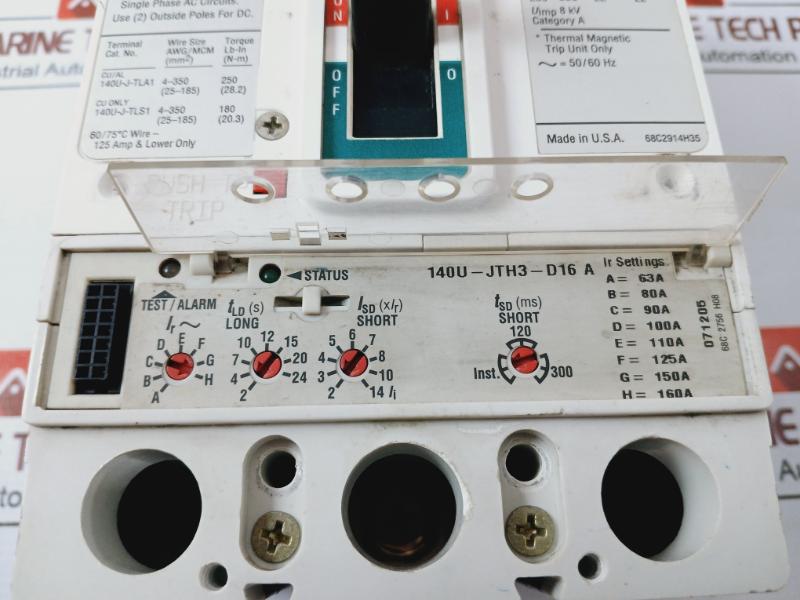 Allen-bradley 140U-j6X3 A Molded Case Circuit Breaker Frame