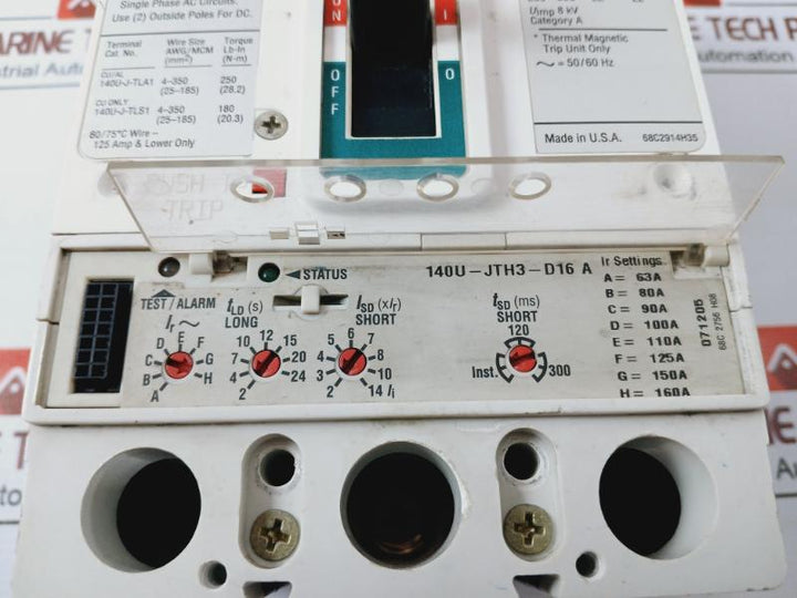 Allen-bradley 140U-j6X3 A Molded Case Circuit Breaker Frame