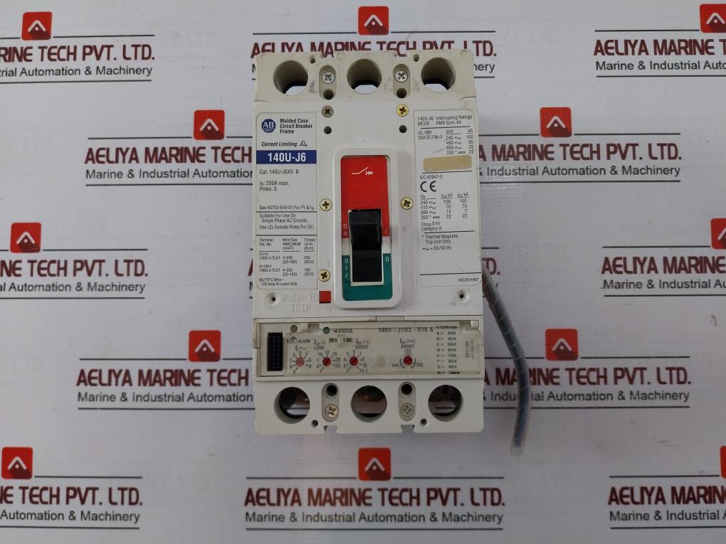 Allen-bradley 140U-j6X3 B 3-pole Molded Case Circuit Breaker Frame