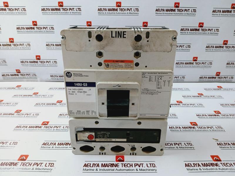 Allen-bradley 140U-q6X3 Molded Case Circuit Breaker Frame Set 600 Amps Max