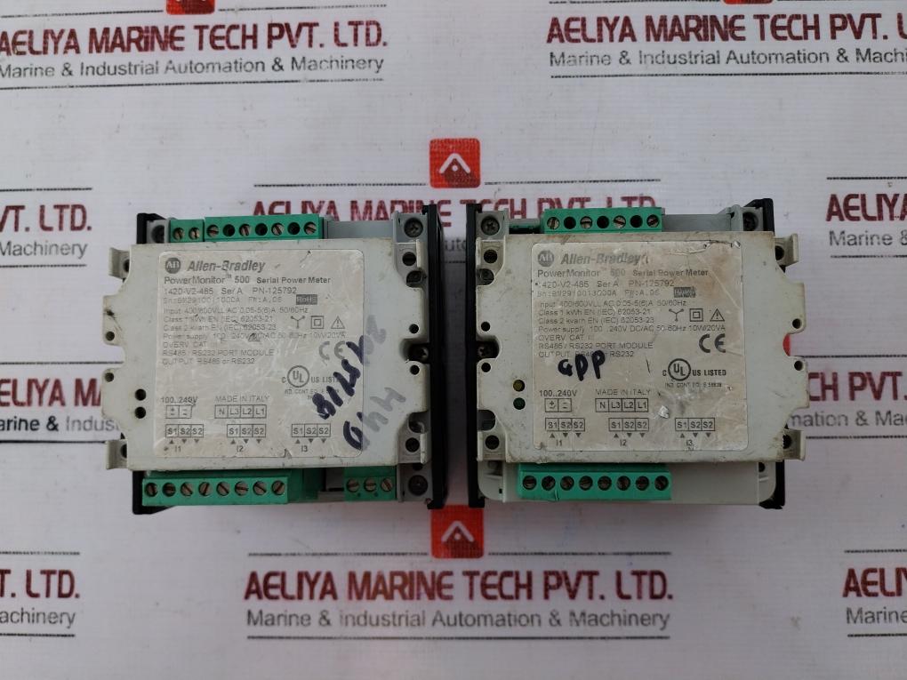 Allen-bradley 1420-v2-485 Serial Power Meter Ser A 100-240Vdc/Ac 50-60Hz 10W/20Va